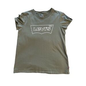 Levi’s olive green Tshirt short sleeve women’s top